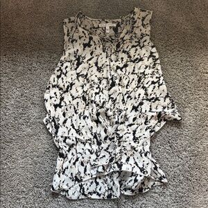 Derek Lam Intermix Baby Blue Silk Sleeveless Blouse Size 2